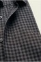 Jonas Plaid Small Check Relaxed Fit 100% Cotton Flannel Fabric Men's Shirt - Brown - 4