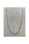 Men's Twisted Rope - 2.5 mm Silver Color Steel Chain Necklace - 4
