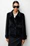 Coat with Epaulettes on the Sleeves and Flap Pockets