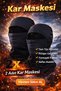 2 Pieces Snow Mask Windproof Full Lycra Thermal Fabric (Suitable for All Sizes) - 2
