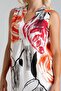 Women's Printed Pocket Linen Look Woven Cotton Dress Floral Branch Pattern - 6