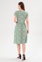 Women's V-Neck Print Viscose Dress / Stylish and Comfortable Use / New Trend / Different Color Options - 4