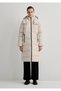 Beige Puffer Jacket with Hood 1110487 -70136 - 3