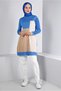 Color Block Knitwear Tunic 43180