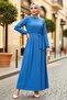 Esnel Belted Dress 1366 - Indigo