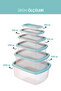 6 Pieces Multi-Purpose Rectangular Storage Container - 4