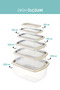 6 Pieces Multi-Purpose Rectangular Storage Container - 4