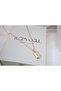 Kol113 Vip Harf Gold Necklace - 50 cm + 5 cm Extension