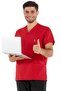 Men's Red/Black Lycra Thick Fabric Surgical Doctor Uniform and Nurse Uniform Set - 2