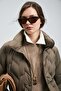 122120043 Desert Goose down Women's Coat Brown - 6