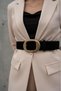 Suede/Antique Buckle Women's Belt. Jacket Belt Dress Belt, - 4