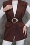 Suede/Antique Buckle Women's Belt. Jacket Belt Dress Belt, - 3