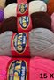 Lif Yarn Set 100 Gr 475 Meters Mixed Lif Yarn - Mixed Color Knitting Yarn - 15 Pieces - 5