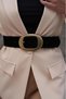 Suede/Antique Buckle Women's Belt. Jacket Belt Dress Belt, - 3