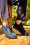 Kb110 Men's Casual Lace-Up Knitwear Sports Sneaker Shoes Tst - Black