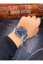Men's Wristwatch – Dark Blue Dial – Stainless Steel Case – Steel Band – Chronograph - 5