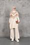 Elite Women's Silvery Knitwear Tunic Pants Set