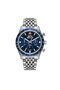 Men's Wristwatch – Dark Blue Dial – Stainless Steel Case – Steel Band – Chronograph - 4