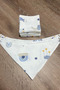 7-Pack 100% Cotton 2-Layer Checkered Muslin Baby Drool Bib Wipes 4 Wipes-3 Bibs - 6