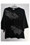 1st quality knitwear, shiny, three-quarter sleeve, relaxed fit, cotton sweater - 6