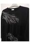 1st quality knitwear, shiny, three-quarter sleeve, relaxed fit, cotton sweater - 2