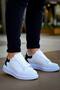 Kb-X500 Men's Casual Lace-Up Leather Sports Sneaker Shoes Cbt - White/Black - 2
