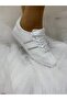 Wedding Dress Shoes Evening Dress Flat Sole Silver Detailed Very Comfortable - 8
