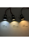 هيكل أسود 120D، 9 مصابيح، أبيض دافئ 3000 كلفن، IP65، 1 واط، مصباح LED صغير قابل للتعتيم، كشاف خارجي للدرج - 5