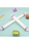 Non-Stick Fondant Rolling Pin for Cakes, 9-inch Plastic Pastry Roller for Fondant, Gum Paste, Dou...