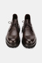 Men's Brown Genuine Natural Leather Size 39-45-46 Lace-Up Boots - 4