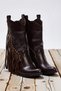 Women's Pointed Toe Block Heel Tasseled Boots %100 Suede Functional Durable Quality Stylish - 5