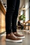 Men's Lace-Up Low Sole Sneakers Round Toe 100% Linen Functional Durable Stylish - 5