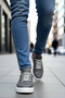 Men's Lace-Up Low Sole Sneakers Round Toe 100% Linen Functional Durable Stylish - 3