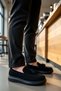 Men's Round Toe Laceless Tasseled Sneakers %100 Linen Functional Durable Stylish - 5