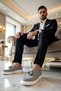 Men's Round Toe Laceless Tasseled Sneakers %100 Linen Functional Durable Stylish