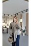 Mink Knitwear Sweater with Shawl Detail - 4