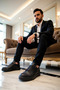 Men's Lace-Up Low Sole Sneakers Round Toe 100% Linen Functional Durable Stylish