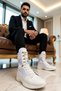 Men's Lace-Up High Sole Sports Boots Functional Durable Quality Comfortable Aesthetic Casual