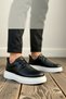 Men's Lace-Up Patent Leather Sneakers Standard Fit Leather Functional Durable Quality Comfortable - 6
