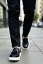 Men's Round Toe Laceless Tasseled Sneakers %100 Linen Functional Durable Stylish - 3