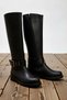 Women's Flat Sole Zippered Faux Leather Boots Functional Durable Quality Comfortable Aesthetic Stylish - 5