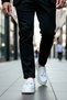 Men's Round Toe Laceless Tasseled Sneakers %100 Linen Functional Durable Stylish - 3