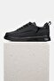Men's Black Khaki Natural Leather Sneaker Lace up Shoes - 2
