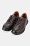 Men's Brown Genuine Natural Leather Orthopedic Sole Comfort Lace-Up Shoes - 2