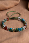Certified Chrysocolla-Quartz-Achate-Apatite-Citrine-Anolite Gemini Zodiac Natural Stone Bracelet Odt178 - 2