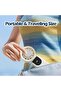 Handheld Desk Fan with Digital Display, 100 Speed Settings, Foldable Design, Portable (Beige) - 6
