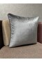Exclusive Imported Atlas Anthracite Color Cushion Cover 43X43 cm - 3