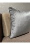 Exclusive Imported Atlas Anthracite Color Cushion Cover 43X43 cm - 5