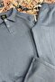 Men's Nardo Gray Oversized Roberto Reglan Sleeve Buttoned Sweat Baggy Tracksuit Bottom-Top Set - 2