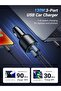 130 W USB-C Car Charger Type C PD 3.0/QC 4.0/PPS with LED Display (Includes 100W USB-C Cable) - 2